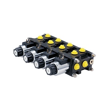 Stackable Solution Valves 12v DC Stackable Solenoid Operated Circuit Selector Valve